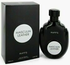Riiffs Masculin Leather Eau De Parfum Spray For Men 3.4 Oz 100 Ml