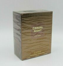Parfums Rivera Mens Casual Night Eau De Toilette Natural Spray 3.4 Oz 100 Ml