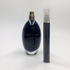 Lady Gaga Fame Perfume EDP Black Fluid 10ml Glass Sprayer Travel Vial