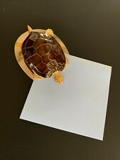 Gilt and enamel turtle desk paper clip weight from Asprey Co London