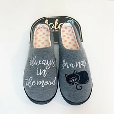 Lola Always In The MoodFor A Nap Cat Slippers Womenï¿½S Small