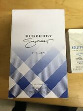 Burberry Summer 2011 Legendary Cologne EDT Spray For Men 3.3 Oz 100 Ml Rare