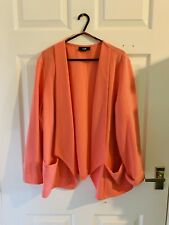 Coral Pink Wallis Kimono Jacket Size Xl 6537