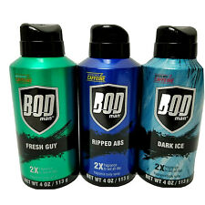 2 Pack Bod Man Fragrance Body Spray Boosted With Caffeine Pick Your Scent