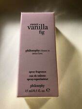 Philosophy Sweet Vanilla Fig EDT Spray Fragrance 0.50 Oz Sexy Perfume
