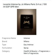 Levante Intense By Jo Milano Paris 3.4 Oz 100 Ml Edp Spr Men