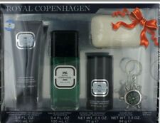 5 Pc Set Royal Copenhagen Edc Wash 3.4 Oz Ea Deodorant 2.5 Oz Soap 3 Oz