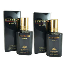 Stetson Black For Men By Coty 1.5 oz Cologne Spray TWO