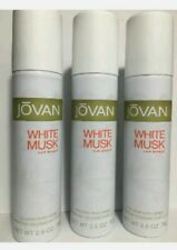 3 Jovan White Musk By Coty For Women All Over Body Spray 2.5 Oz Cl