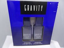 Gravity By Coty 2 Pc Set Two 1.7 Oz Cologne Spray Fresh Just Made