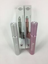 2 pc Travalo Touch Rollerball Refillable Perfume Atomizer Pink Silver New Boxs