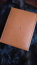 NWOT ASPREY OF LONDON RARE HANDCRAFTED LEATHER NOTEPAD. TAN.