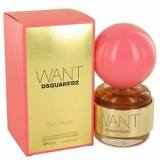 WANT PINK GINGER BY Dsquared2 3.4 oz 100 ml Eau De Parfum Women Spray New Box.