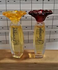 Lot of 2: Fleurage by Perfumes Visari .25 oz 1 4oz EDP Mini Red Yellow Flower