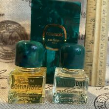 Jean Couturier Coriandre Parfum EDT 2 X 0.25 Oz Mini Travel Vintage 1973