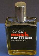 Old Spice Musk For Men Cologne Vintage 4 oz Splash Shulton Original Formula