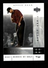 2001 Upper Deck Hero Of Golf #1 National Promo Tiger Woods Rc Rookie Nm Mt 2149