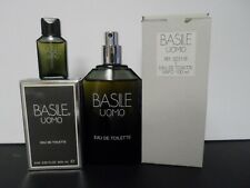 Vintage Basile Uomo EDT Spray 3.4 Oz 100 Ml Tester 5 Ml Mini Dark Bottle
