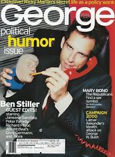George Magazine Aug 1999 Ben Stiller Ann Coulter Mariel Hemmingway