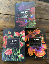 3 Nest Perfume Sample Vials 0.05 Oz. Each Hibiscus Wild Poppy Black Tulip