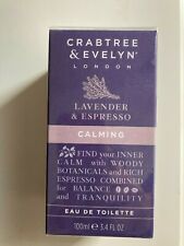 Crabtree Evelyn Lavender Espresso Eau De Toilette EDT 3.4 Oz