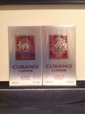 Cubano Copper By Cubano For Men. Eau De Toilette Spray 4 Ounces Lot Of 2