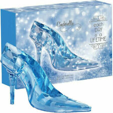 Disney Princess Cinderella Glass Slipper Perfume Crystal Blue Stiletto