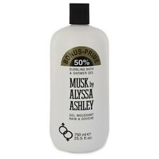 Musk By Alyssa Ashley Women 25.5 Oz 750 Ml Shower Gel Wash