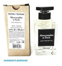 ABERCROMBIE FITCH AUTHENTIC EDT 3.4 OZ FOR MEN WITH CAP TESTER