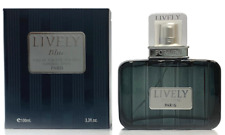 Parfums Lively Blue Eau De Toilette Spray For Men 3.3 Oz 100 Ml Brand