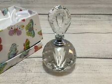 NEW Oleg Cassini Crystal Perfume Bottle