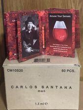 Lot Of 12 Carlos Santana Cologne For Men.05oz 1.5ml Travel Vials Rare Htf