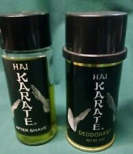 1966 68 Hai Karate After Shave Lotion Bottle Deodorant Spray Can