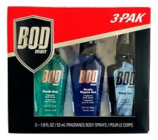 1x Bod Man 3 Fragrance Body Spray 1.8 Oz Fresh Guy Really Ripped Abs Dark Ice