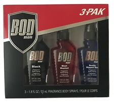 1x Bod Man 3 Fragrance Body Spray 1.8 Oz Black Most Wanted Really Ripped Abs
