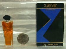 Clandestine Guy Laroche Eau De Toilette 0.17 Oz 5 Ml Rare Collectible Mini