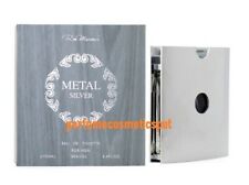 NIB RON MARONES METAL SILVER FOR MEN 3.4 OZ 100 ML EAU DE TOILETTE SPRAY