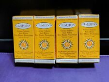 CLARINS PARIS SUN WRINKLE CONTROL CREAM VERY HIGH PROTECTION .28 OZ. LOT OF 4