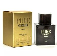 Pure Gold by Karen Low for Men 3.4 oz EDT Cologne FACTORY SEALED BOX