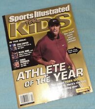 Tiger Woods Sports Illustrated for Kids Jan 2001 with Uncut Collector Cards