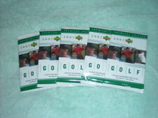 2001 Upper Deck Factory Hobby Golf Packs Lot Of 6 Tiger Woods Rc Year