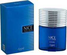 Nice Feelings Blue For Men EDT 75 Ml 2.5 Oz By Sapil