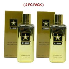 Us Army Gold Cologne By US ARMY FOR MEN 3.3 ozEDT Spray 2 PC PACK