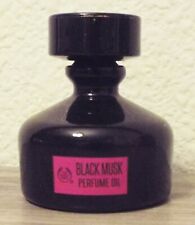 BLACK MUSK Perfume Oil Made in France The Body Shop .6 fl oz Bottle