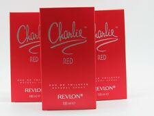 Charlie Red By Revlon Perfume 3.4 Oz EDT Pack Of 3