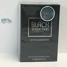 SEDUCTION IN BLACK BY ANTONIO BANDERAS 6.8 OZ EDT SPRAY FOR MEN