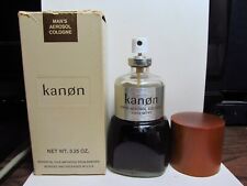 Vtg Scannon Kanon Cologne Spray Men Imported Oils 3.25 Fl Oz Ultra Rare