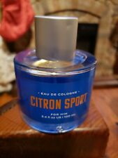 Tru Fragrance Citron Sport Eau De Cologne Spray For Men EDC 3.4 oz New RARE