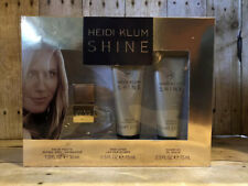 Heidi Klum Shine 3 Piece Gift Set Eau De Toilette Body Lotion Shower Gel