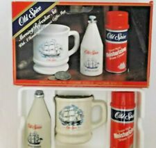 Vintage OLD SPICE After Shave Coffee Mug Shave Cream 3pc Gift Set un